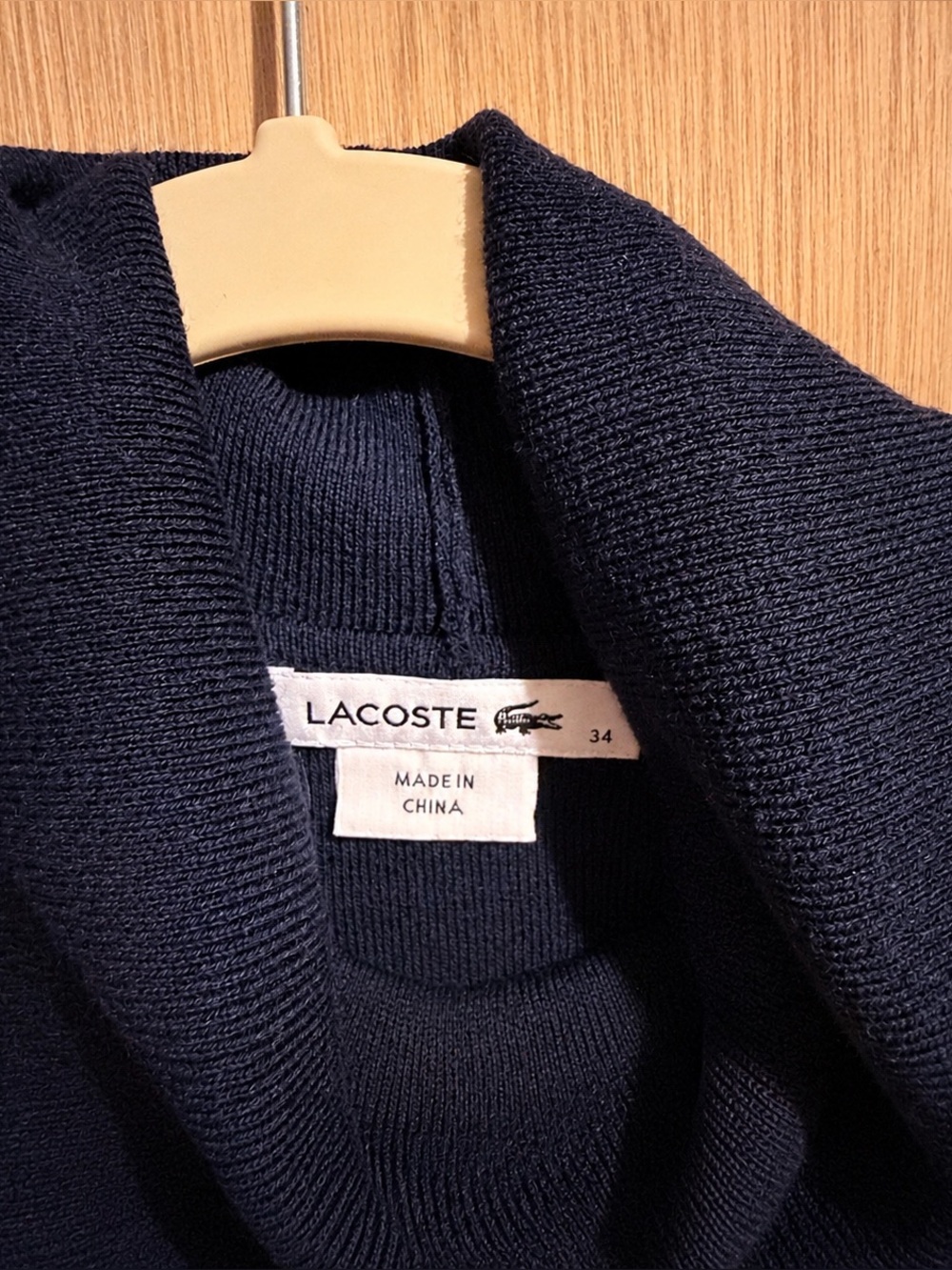 Lacoste Navy and Light Blue Pleated Polo Mini Dress - Picture 4 of 4